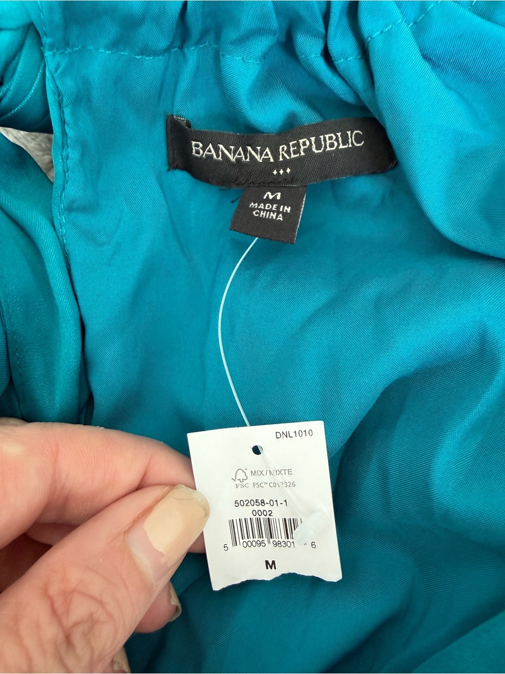 Banana Republic Factory Teal Tie Back Maxi Dress Pockets Sleeveless Medium NWT - Picture 9 of 11